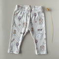 Legging bébé et enfant jersey côtelé motif Bonjour Paris – fait main en France