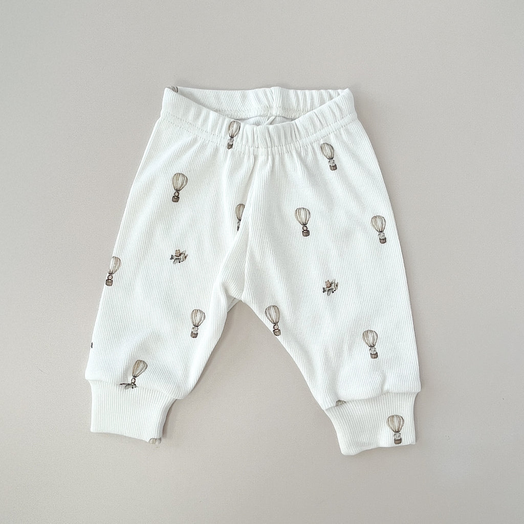 Pantalon bébé – Imprimé Avions & Montgolfières