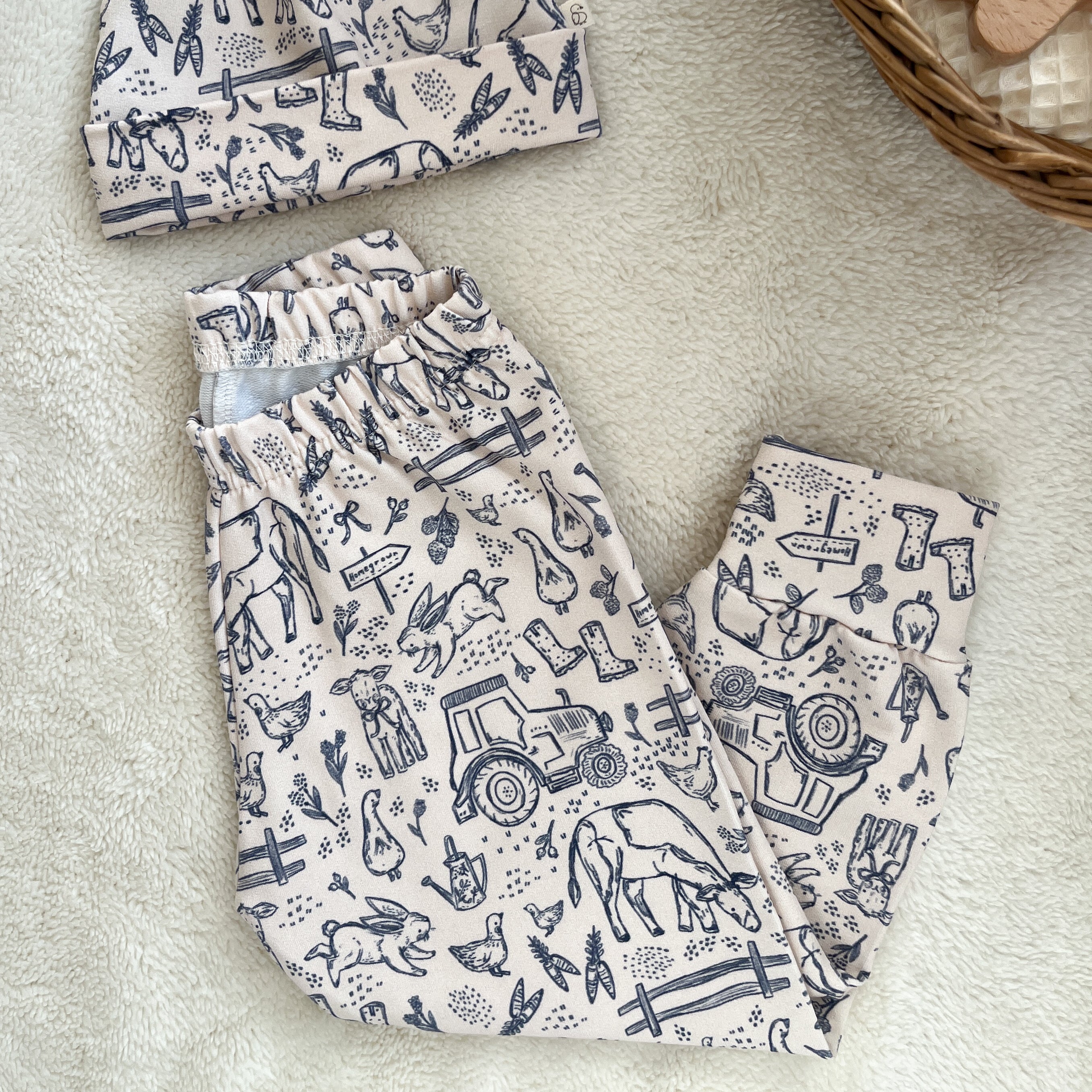 Pantalon bébé – Imprimé Animaux de la ferme