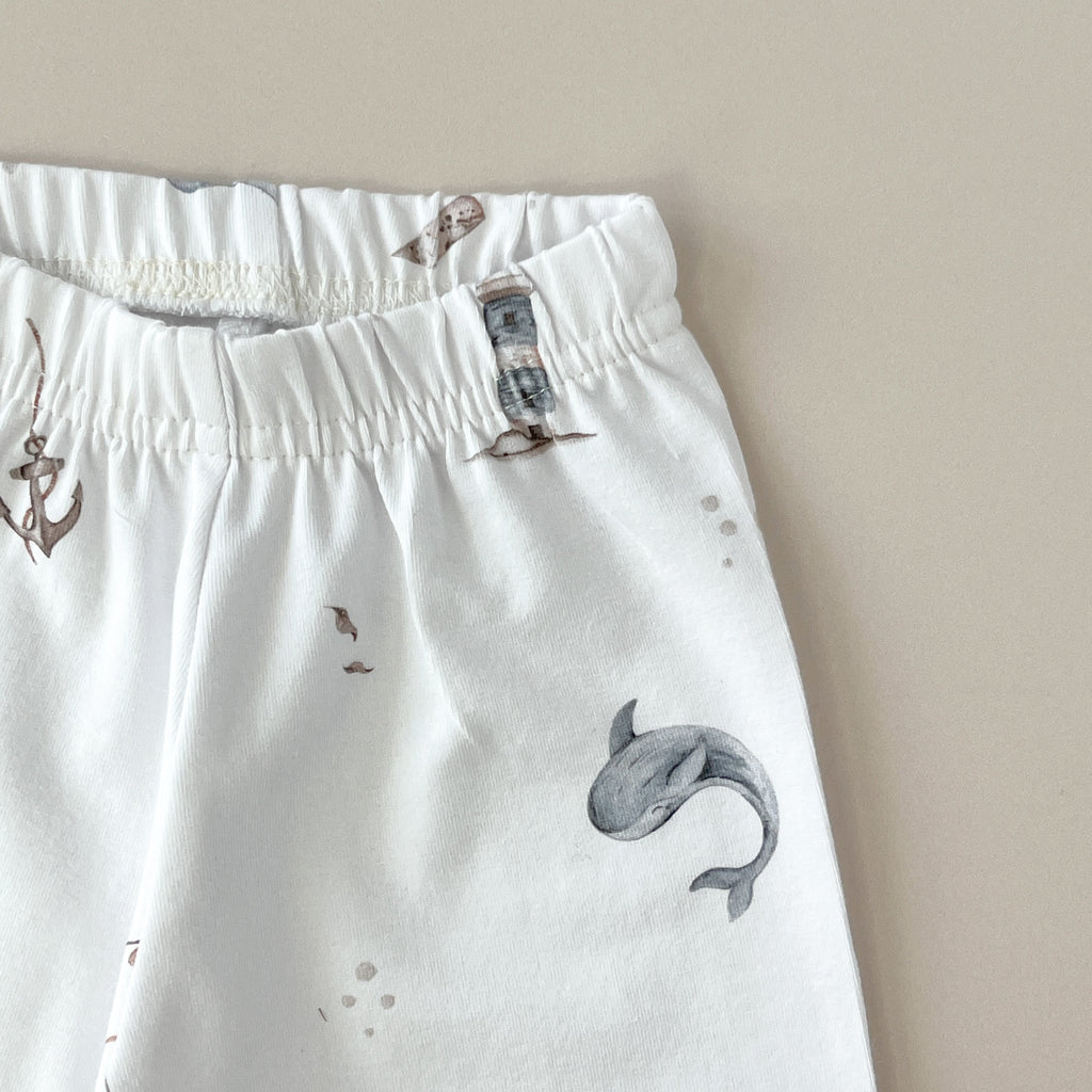 Pantalon bébé – Imprimé Baleines marines