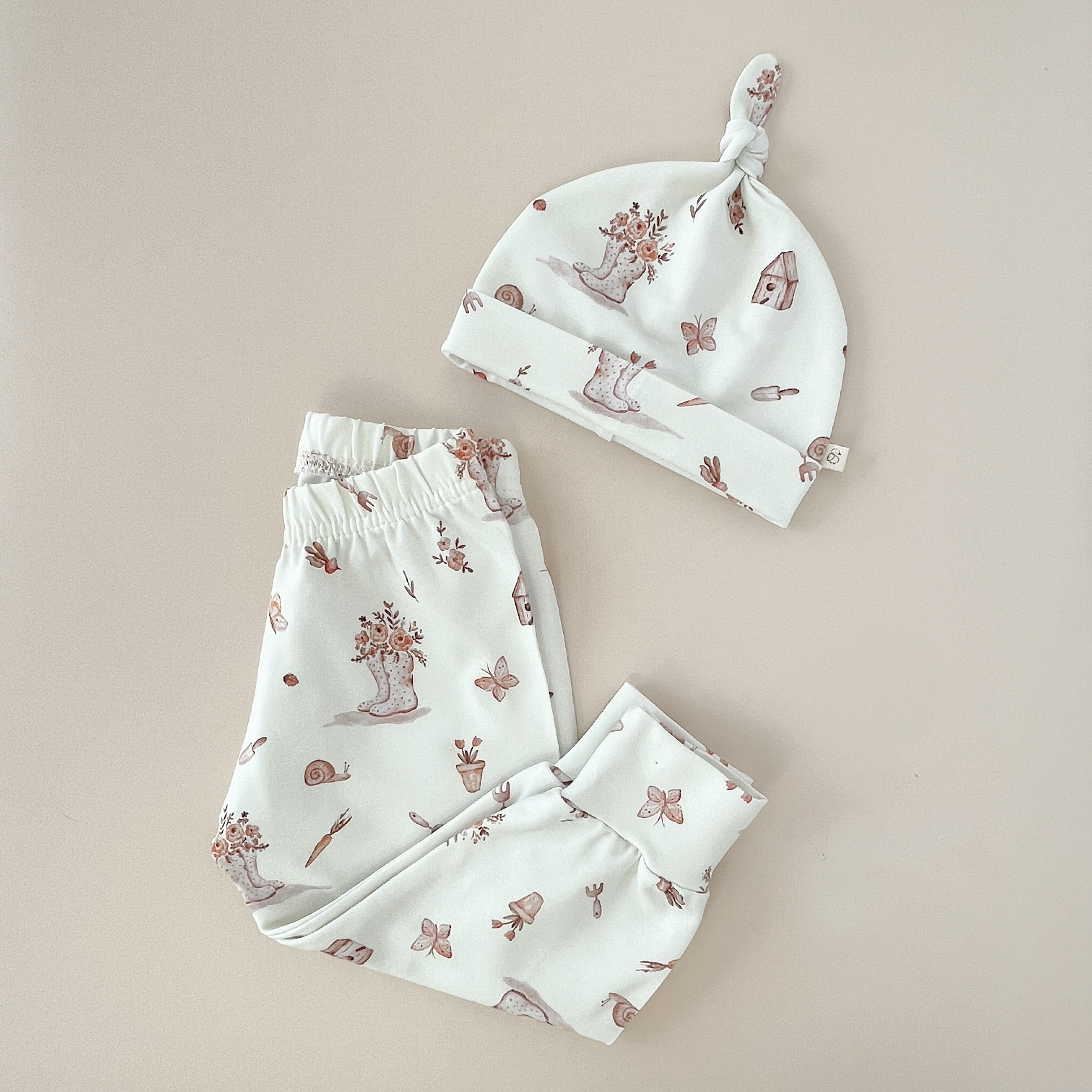 Pantalon bébé fille – Imprimé Jardin fleuri