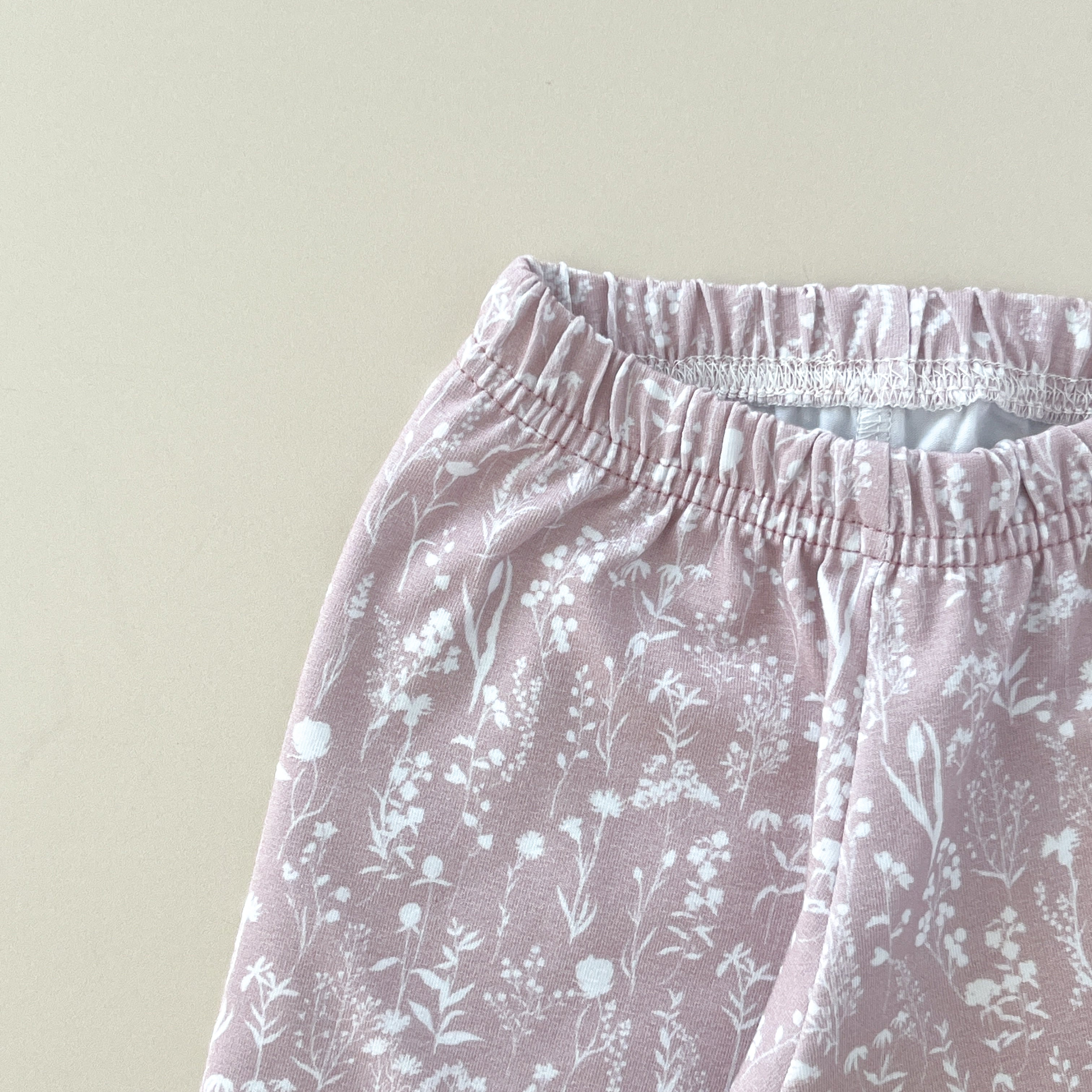 Pantalon bébé – Imprimé Fleurs roses