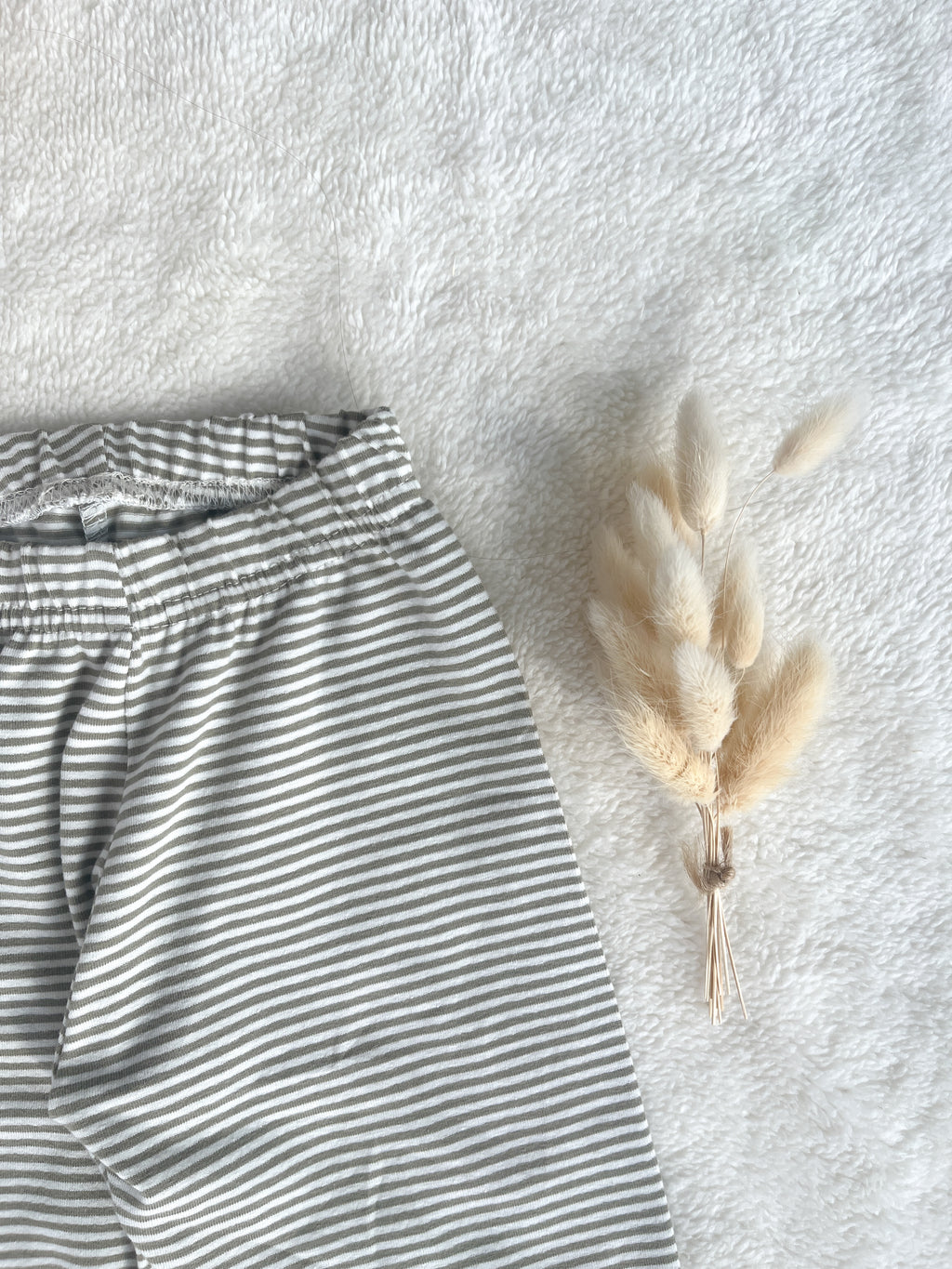 Pantalon bébé et enfant – Rayures vertes