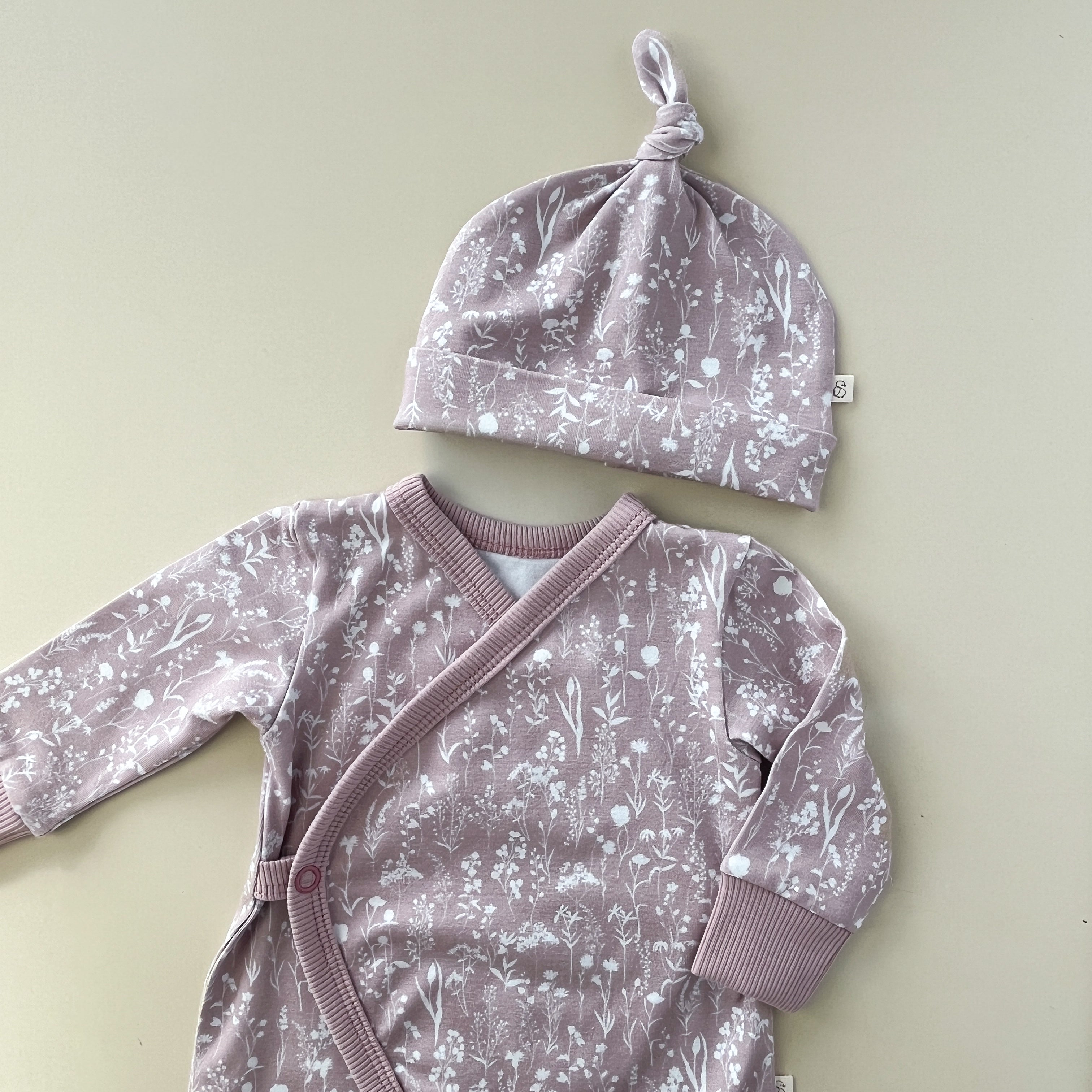 Pyjama bébé fille jersey imprimé Fleurs Roses