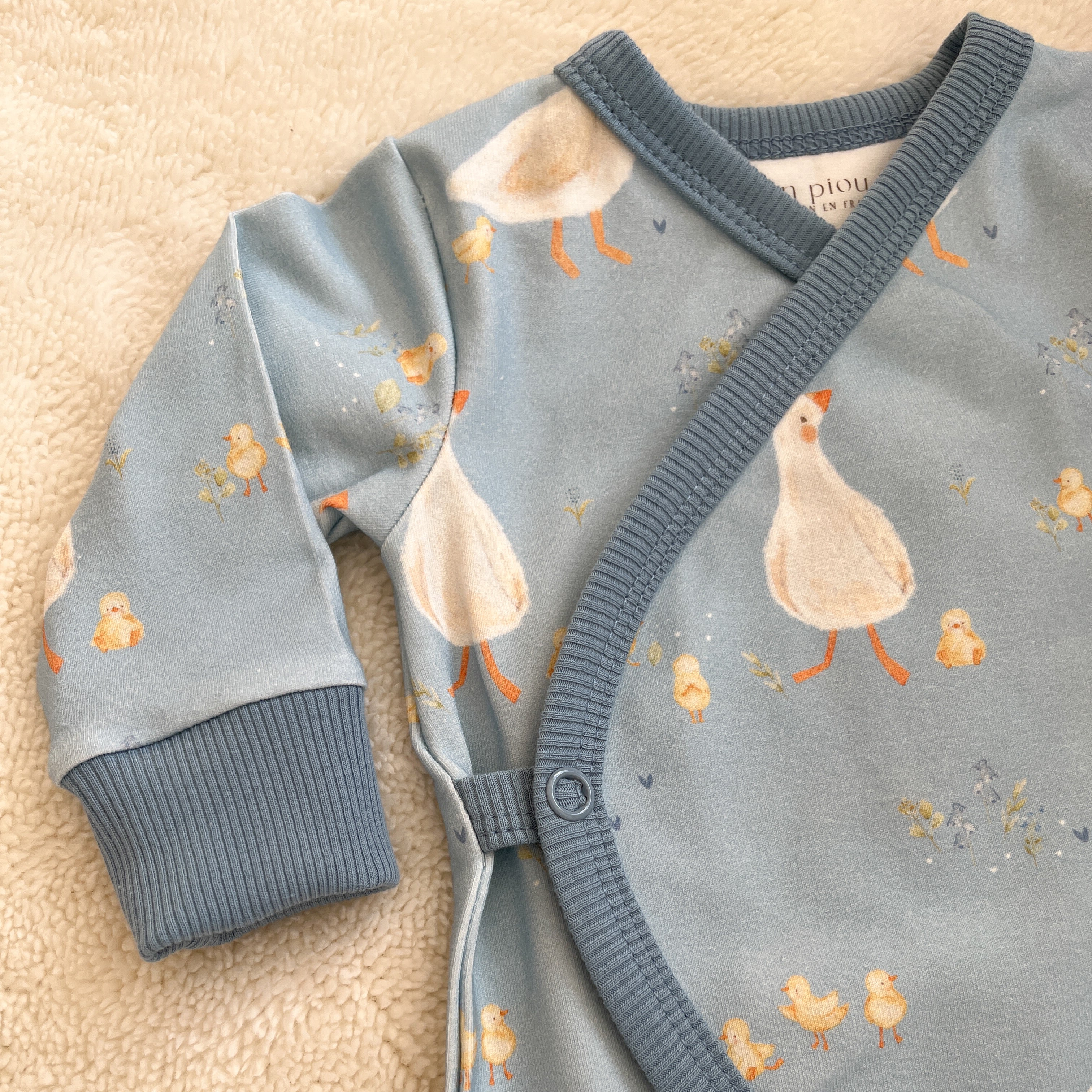 Pyjama bébé mixte jersey motif Oies