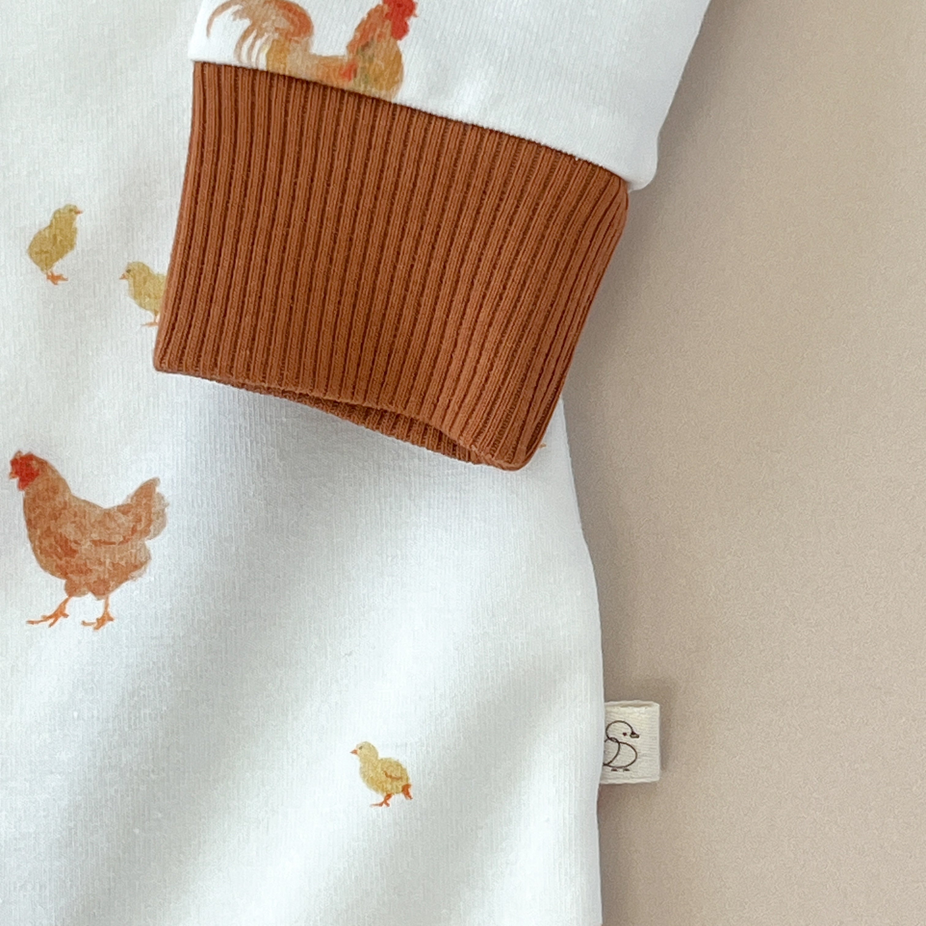 Pyjama bébé mixte jersey imprimé Poules & Poussins
