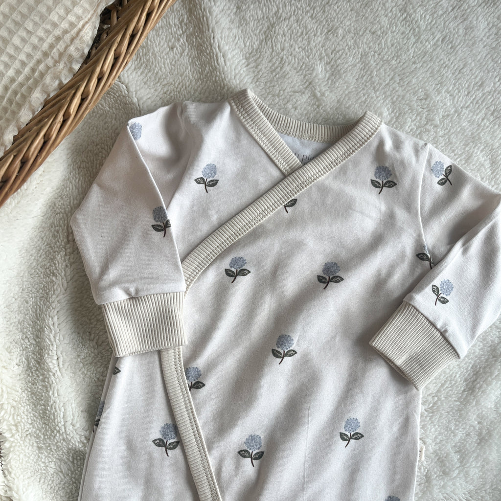 Pyjama bébé – Motif Hortensias