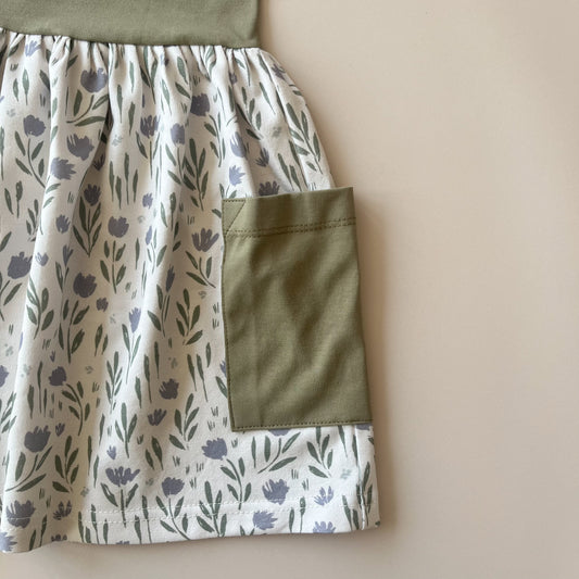 Robe sans manches imprimé fleuri