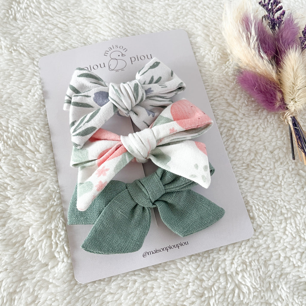 Trio de barrettes cheveux bébé et fille