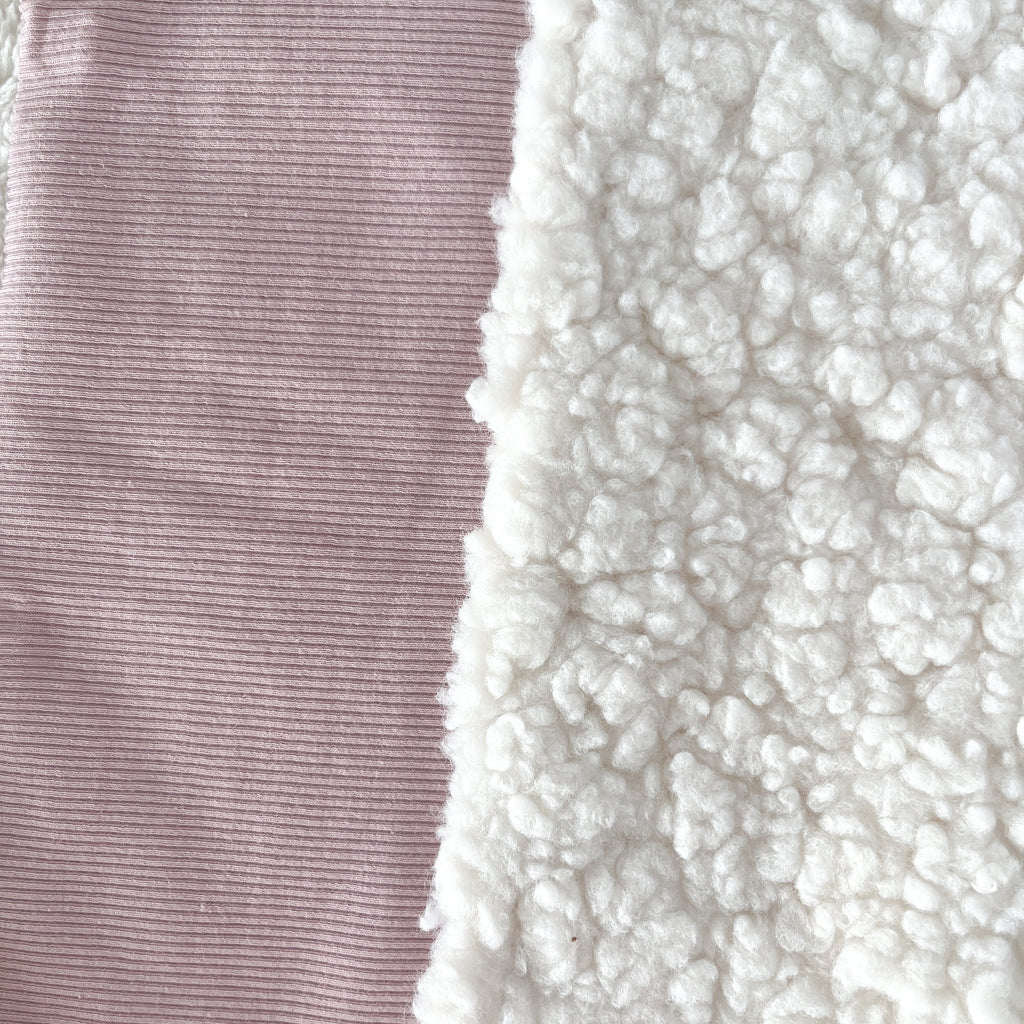 Tour de cou bébé et enfant en jersey et sherpa