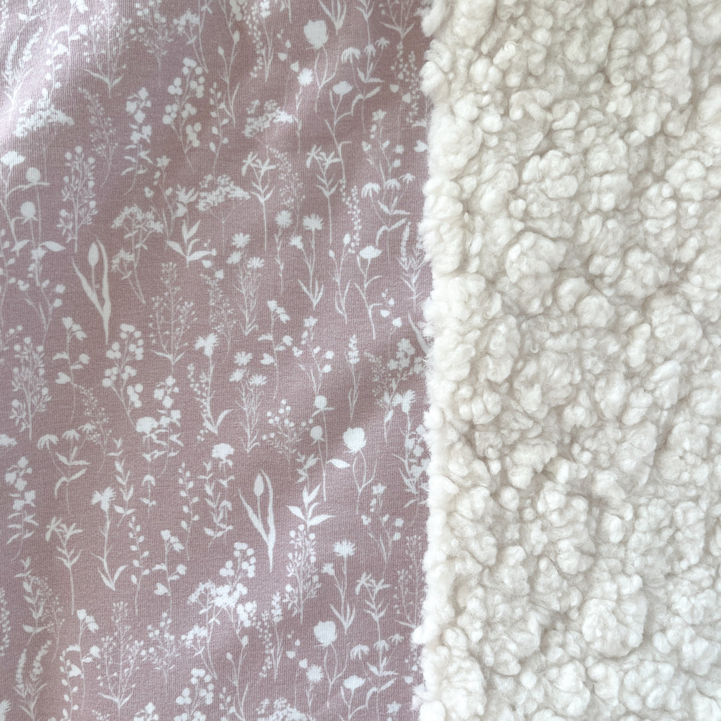 Tour de cou bébé et enfant en jersey et sherpa