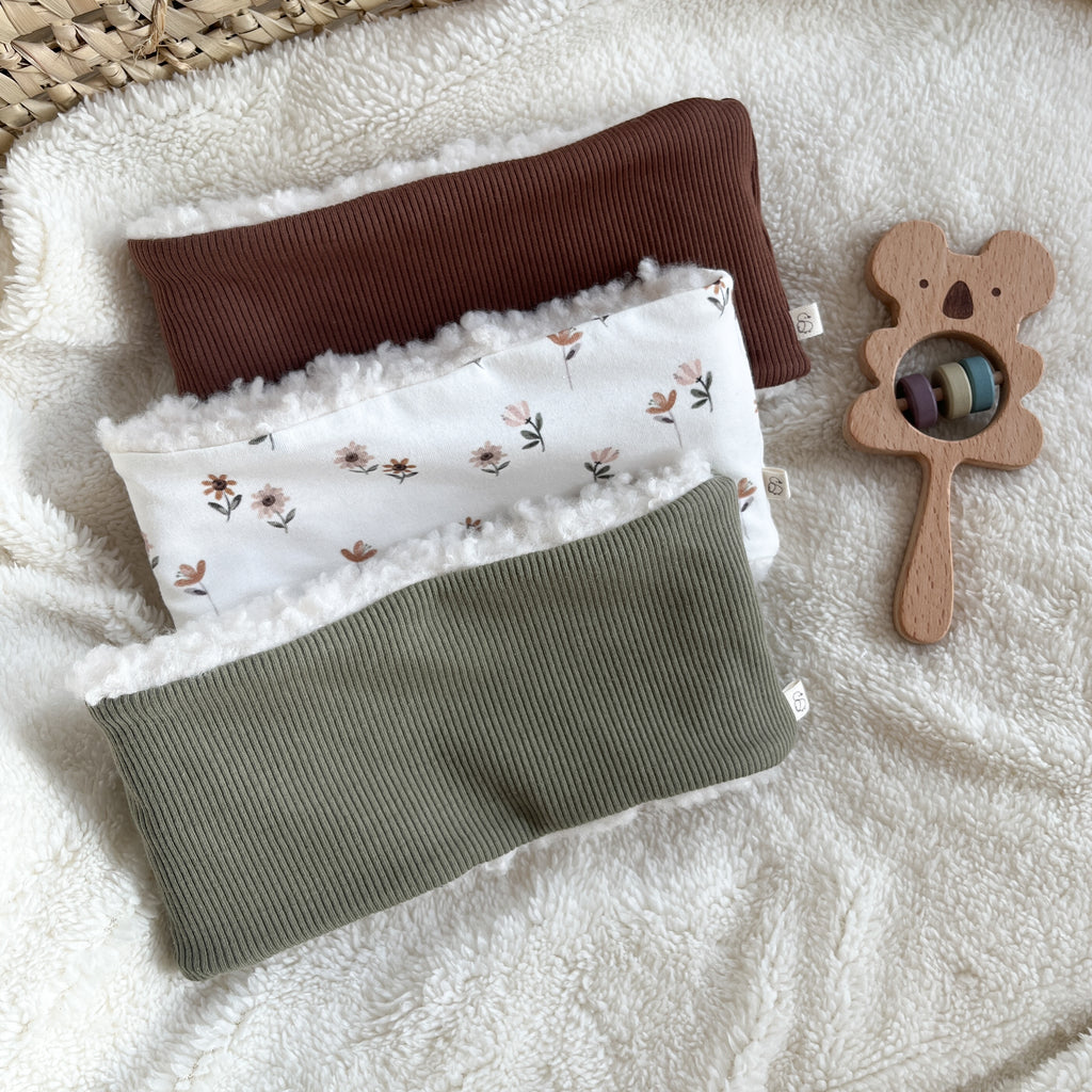 Tour de cou bébé et enfant en jersey et sherpa